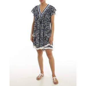 POUPETTE ST BARTH Sasha Mini Dress Blue Tie Dye M